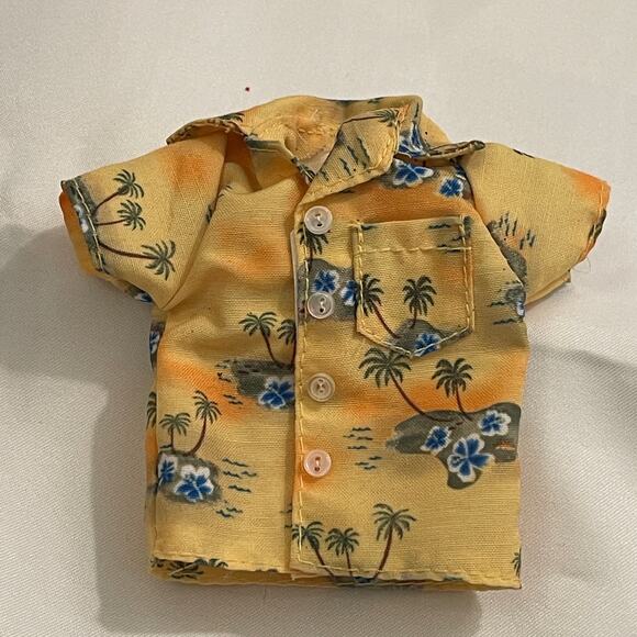 Bratz Boyz Cameron Funk Out Yellow Tropical Shirt - Picture 4 of 5